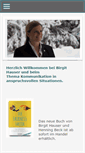 Mobile Screenshot of birgit-hauser.com